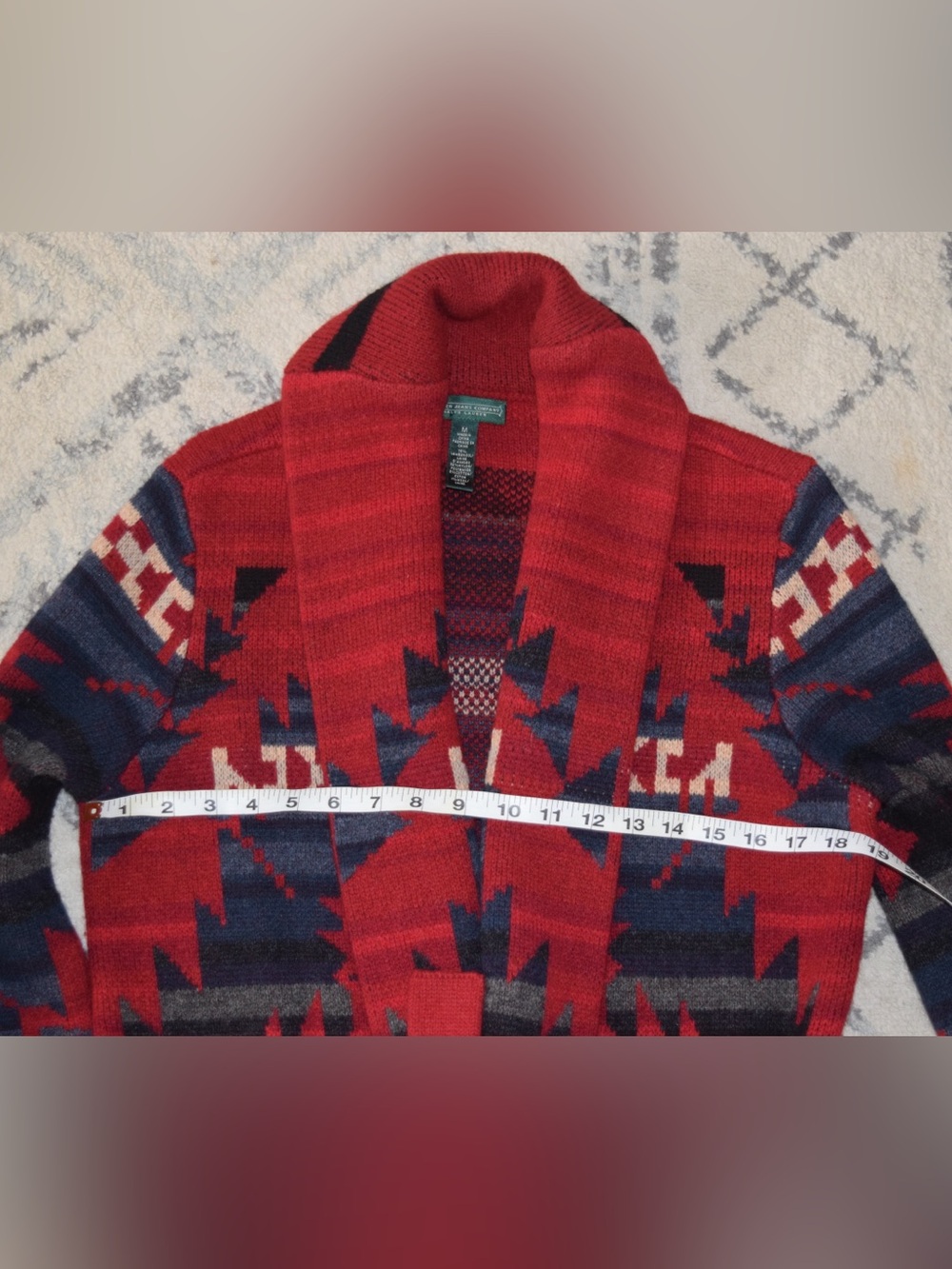 VINTAGE Ralph Lauren Shawl Collar Cardigan - Picture 6 of 11